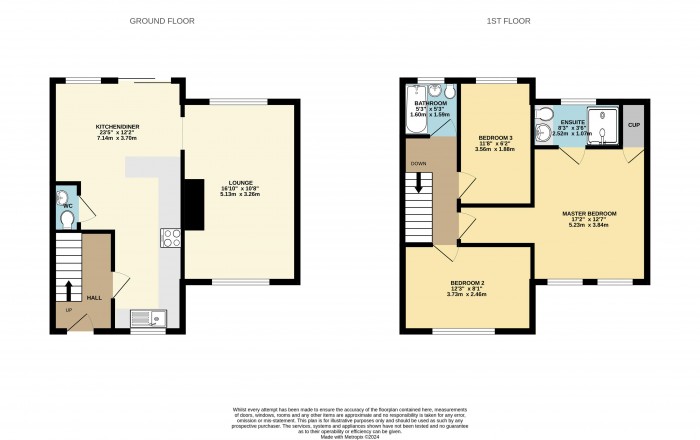 Floorplan for Herriot Walk, Scunthorpe