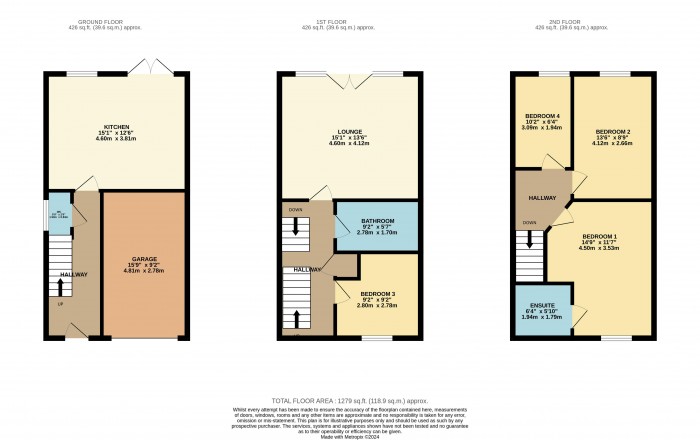 Floorplan for Heather Gardens, North Hykeham, Lincoln