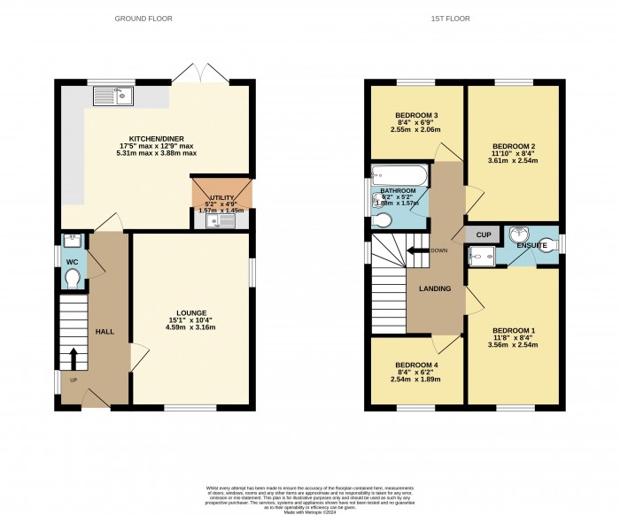 Floorplan for Cornfield Way, Winterton