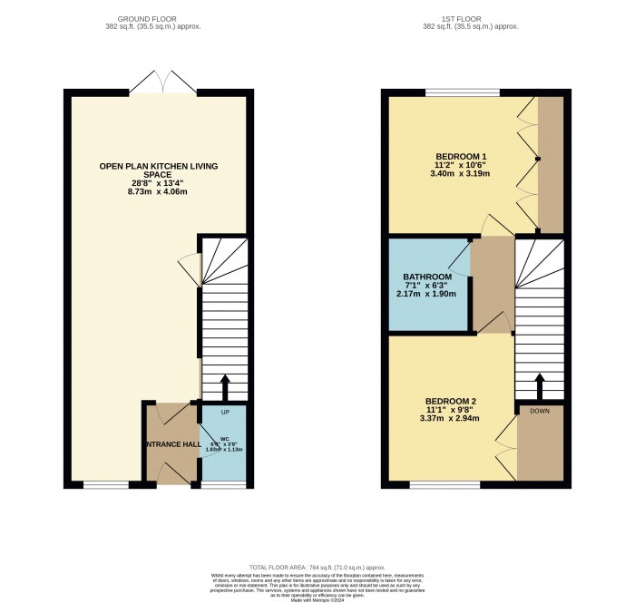 Floorplan for Cherry Paddocks, Cherry Willingham, Lincoln