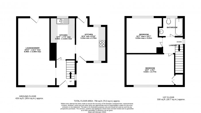 Floorplan for Waddingworth Grove, Ermine East, Lincoln