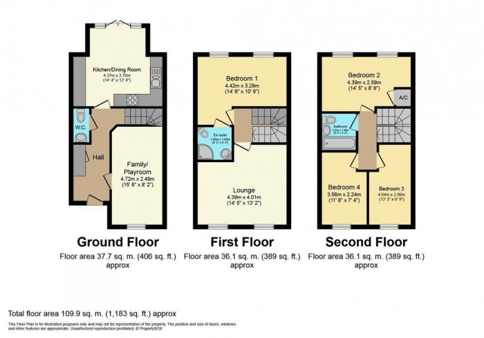 Floorplan for Partridge Green, Witham St Hughs, Lincoln