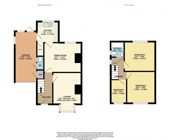 Floorplan for St. Michaels Crescent, Scunthorpe