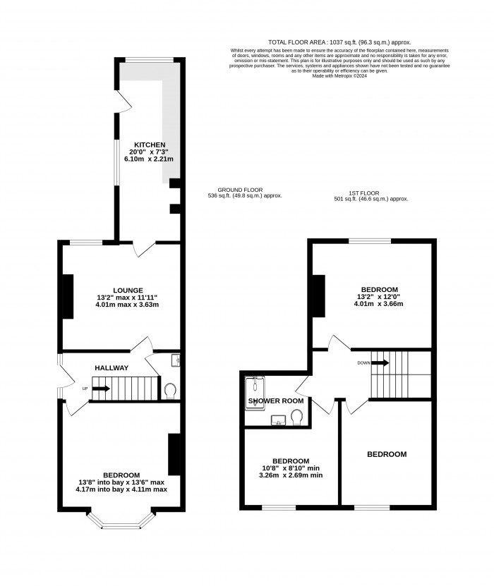 Floorplan for West Parade, Lincoln