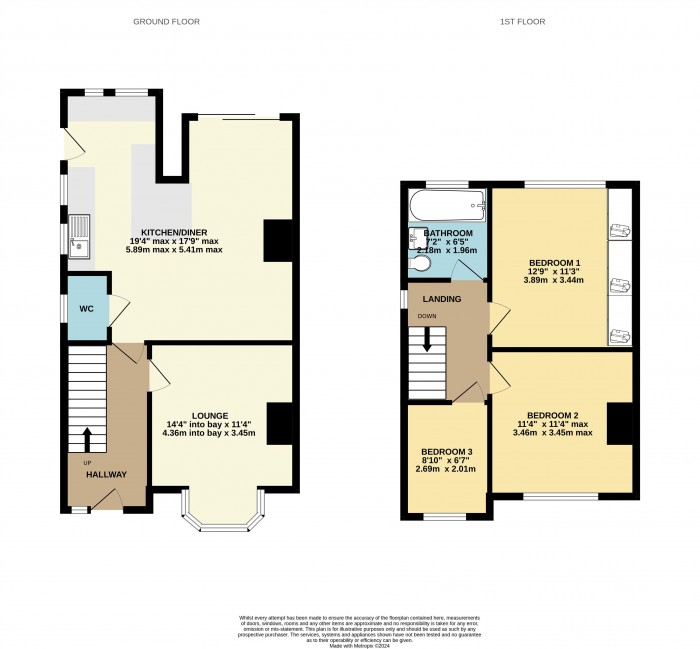 Floorplan for Highcliff Gardens, Scunthorpe