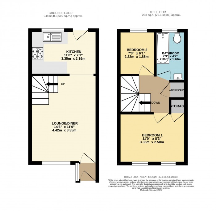 Floorplan for Elsham Close, Doddington Park, Lincoln