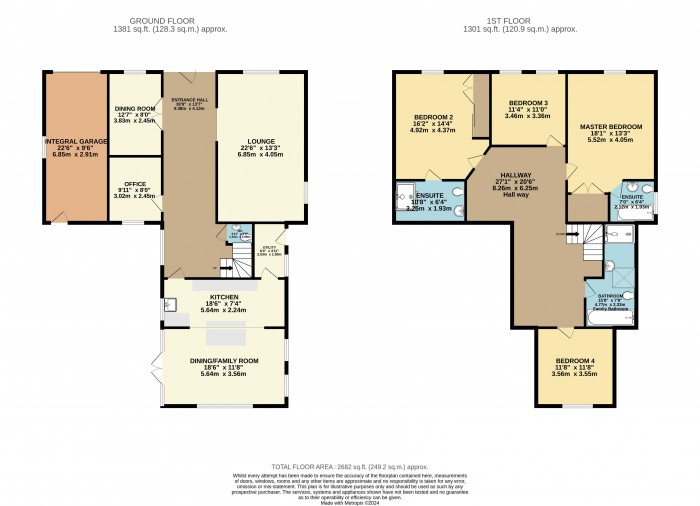 Floorplan for Emerald House, Holton-Cum-Beckering, Market Rasen