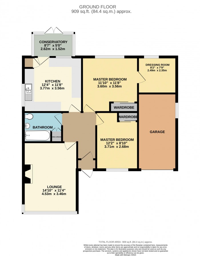 Floorplan for Station Close, Collingham, Newark