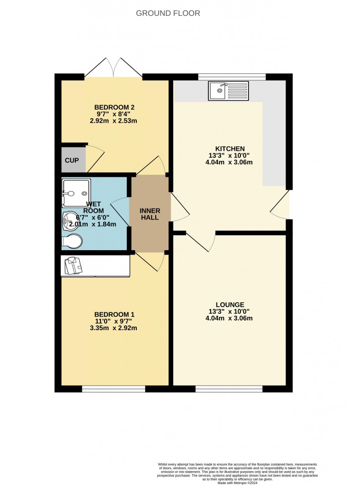 Floorplan for Farm Close, Gunness