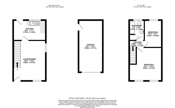 Floorplan for Eastcroft, Saxilby, Lincoln