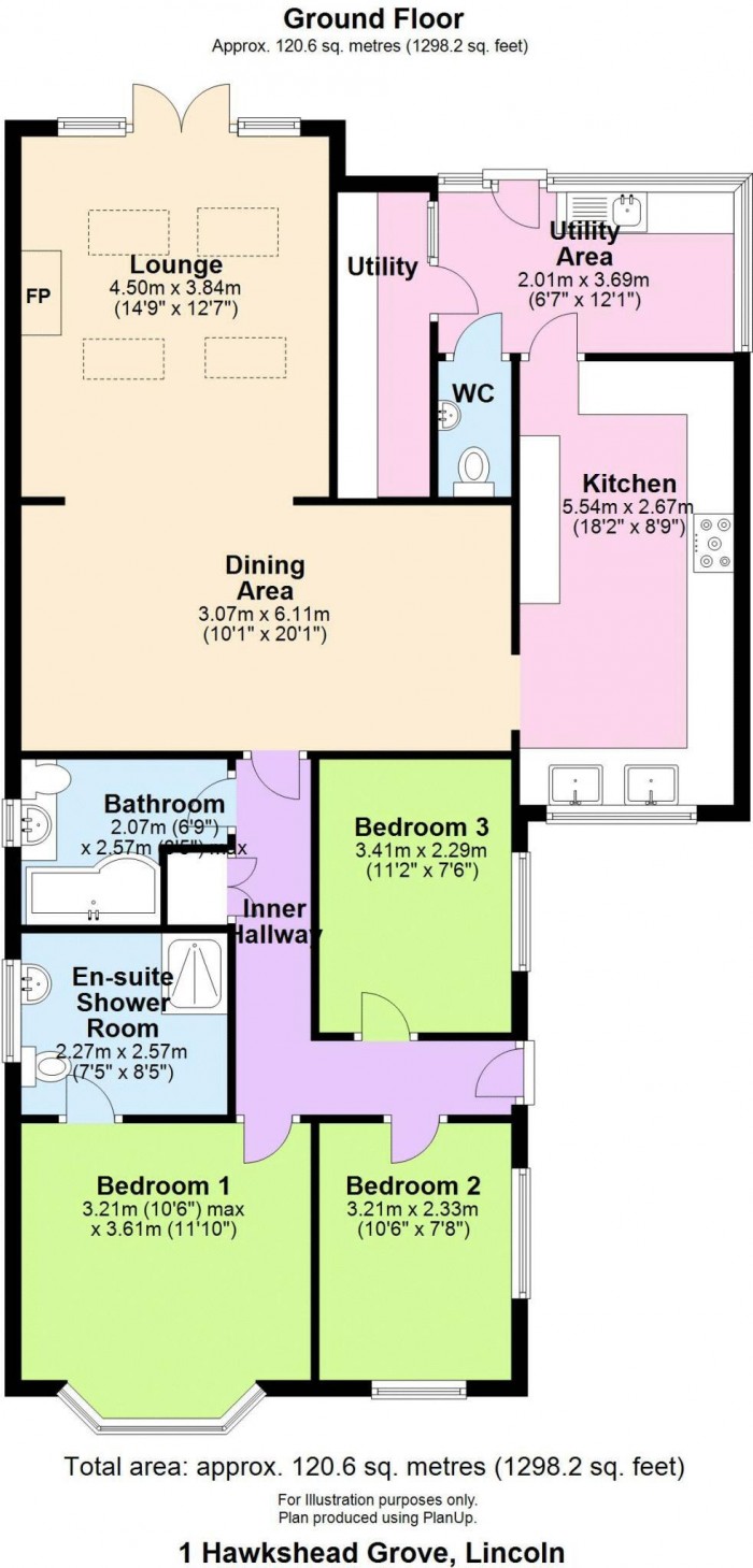 Floorplan for Hawkshead Grove, Lincoln