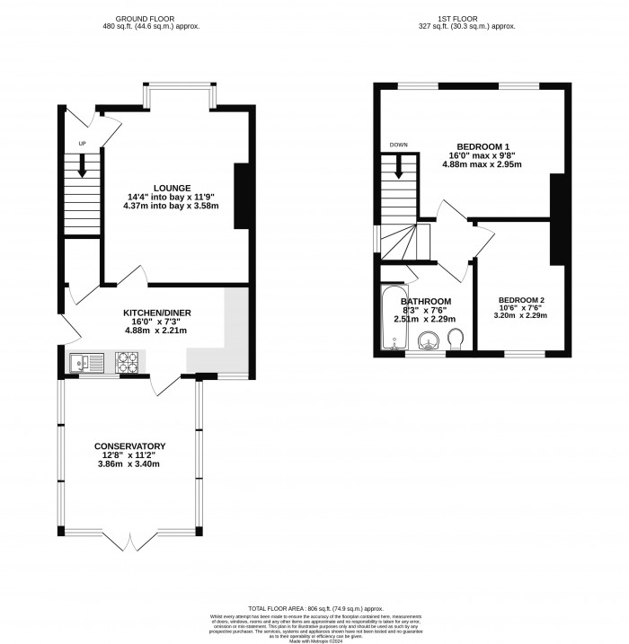 Floorplan for St. Helens Avenue, Lincoln