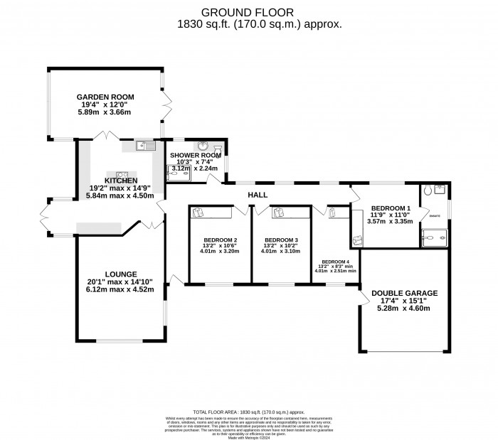 Floorplan for Meadowlake Crescent, Lincoln