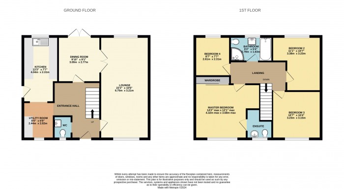 Floorplan for Seabrook Drive, Bottesford