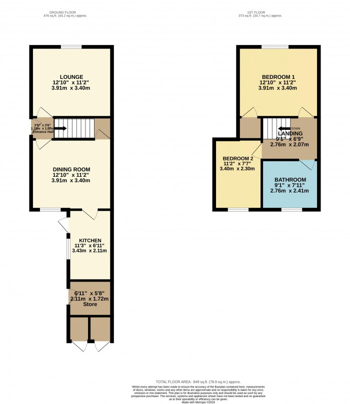 Floorplan for Knight Street, Lincoln