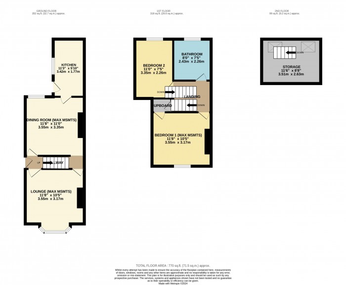 Floorplan for Laceby Street, Monks Road, Lincoln