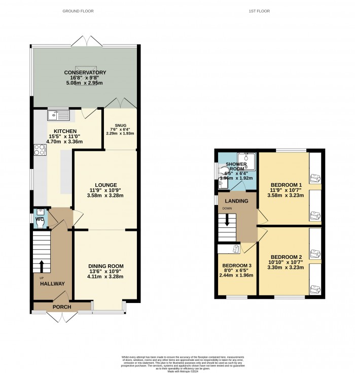 Floorplan for Baysdale Road, Scunthorpe