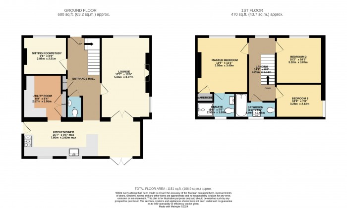 Floorplan for Blacksmith Road, Fiskerton, Lincoln