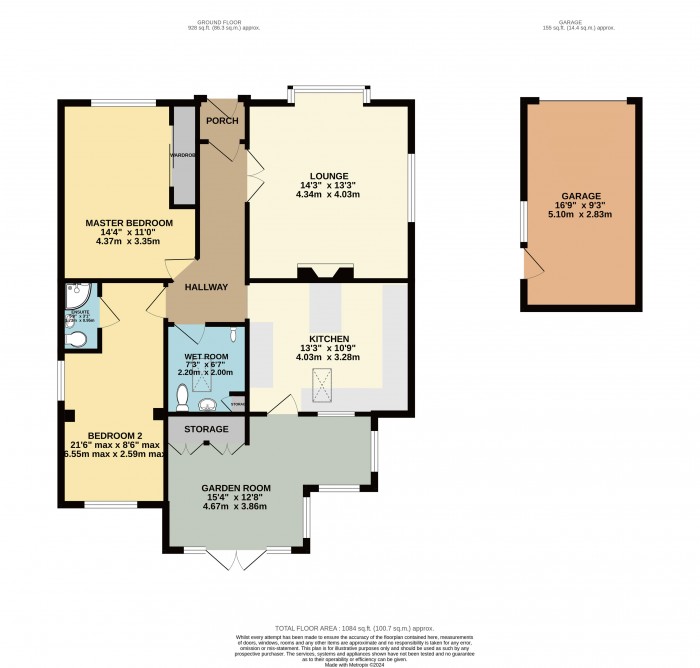 Floorplan for Church Lane, Cherry Willingham, Lincoln