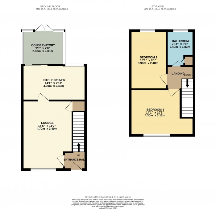 Floorplan for The Spinneys, Welton, Lincoln