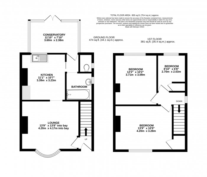 Floorplan for Severn Street, West End, Lincoln