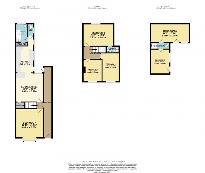 Floorplan for Charles Street West, West End, Lincoln