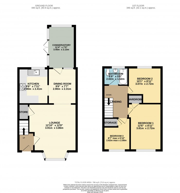 Floorplan for Spring Court, Welton, Lincoln