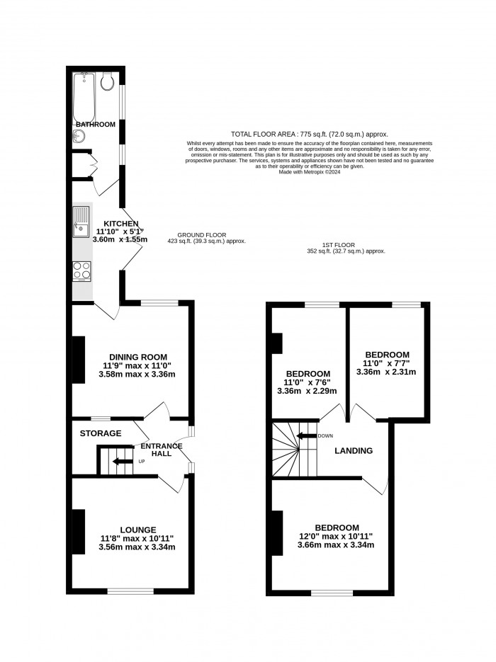 Floorplan for Grafton Street, Monks Road, Lincoln