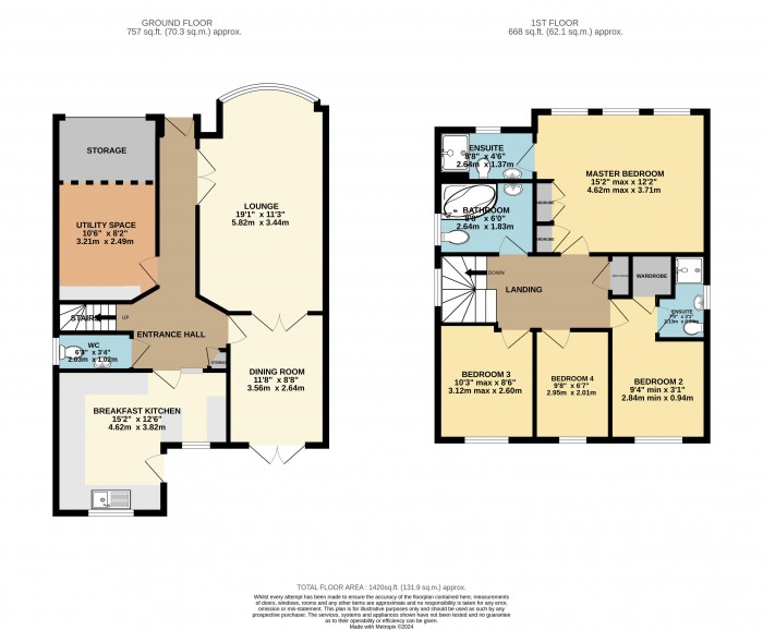 Floorplan for Carlisle Way, Bracebridge Heath, Lincoln