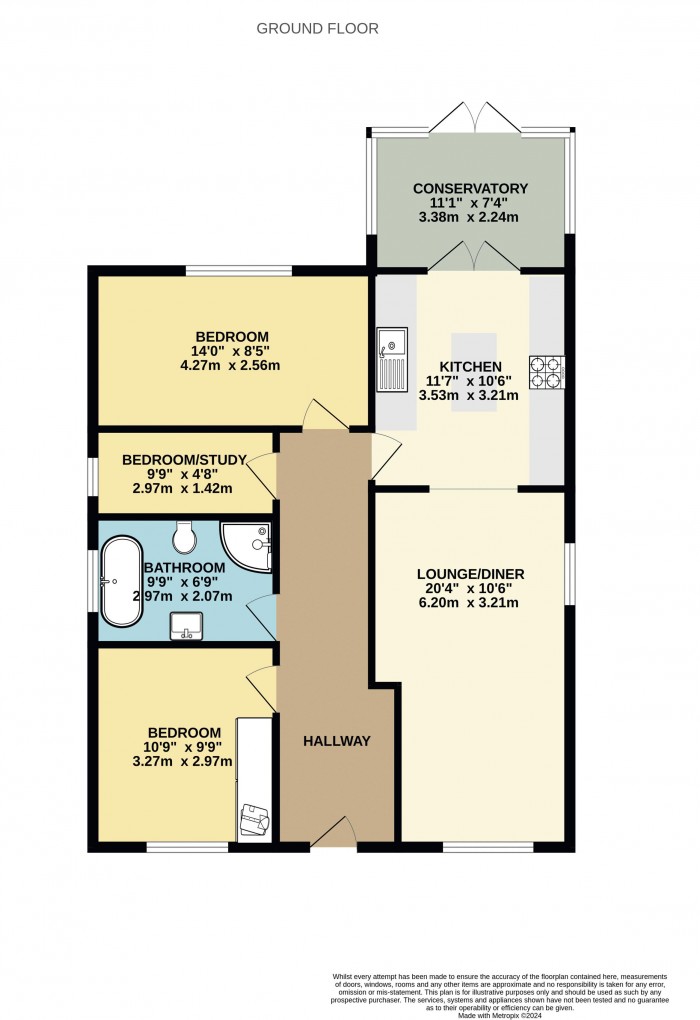 Floorplan for Orchard Drive, Burton Upon Stather