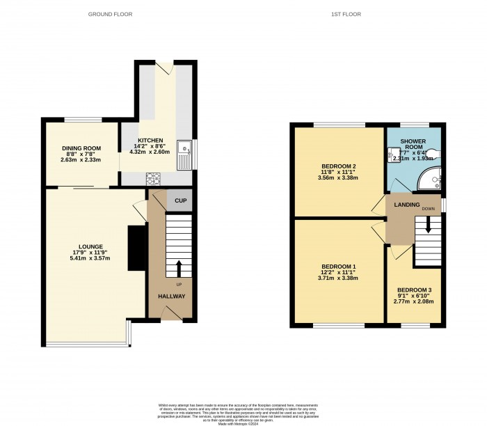 Floorplan for Ogilvy Drive, Bottesford