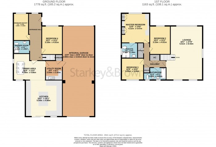 Floorplan for Lincoln Road, Washingborough, Lincoln