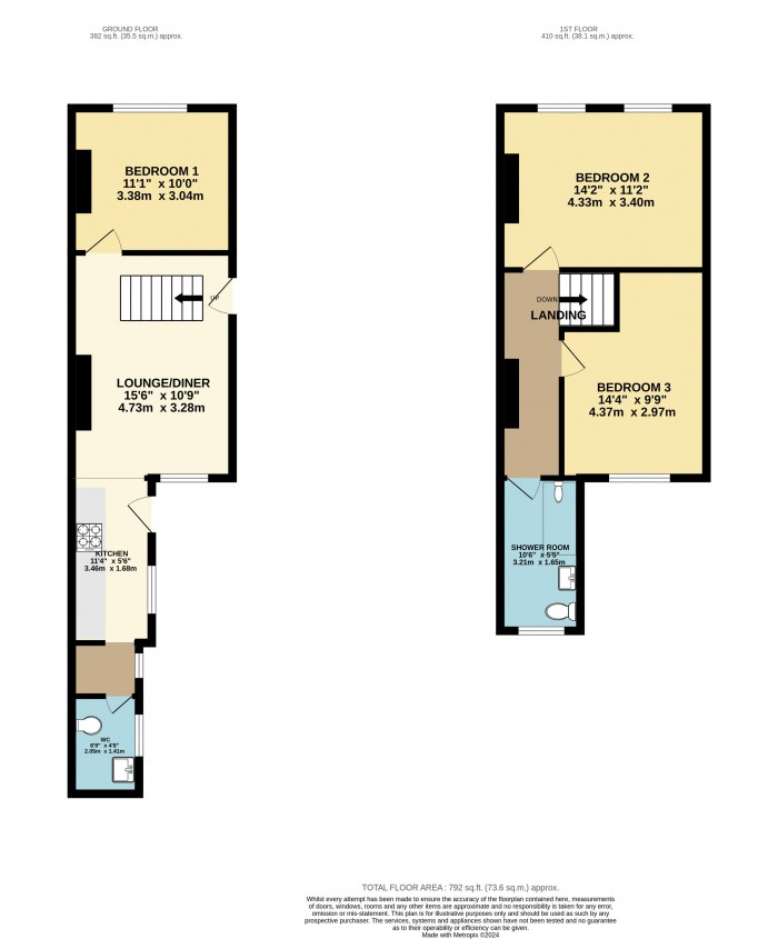 Floorplan for Trollope Street, Lincoln