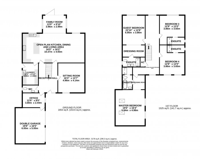 Floorplan for Sycamore House, Abbey Road, Bardney