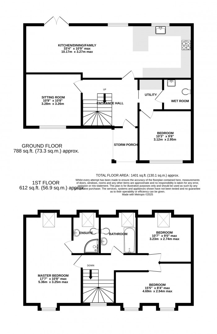 Floorplan for Queensway, Skellingthorpe, Lincoln