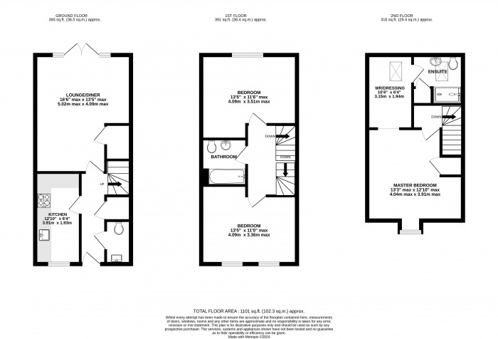 Floorplan for Taurus Avenue, North Hykeham, Lincoln