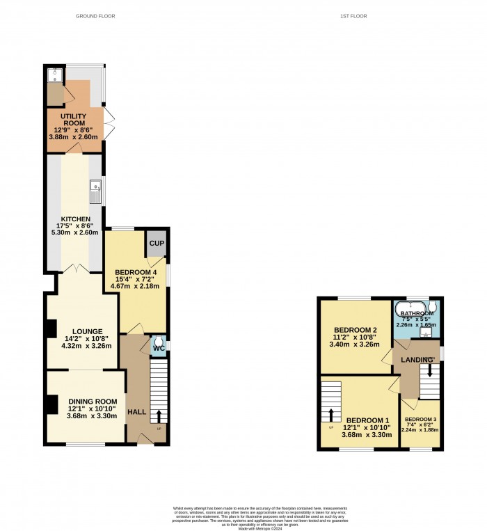 Floorplan for Park Street, Winterton