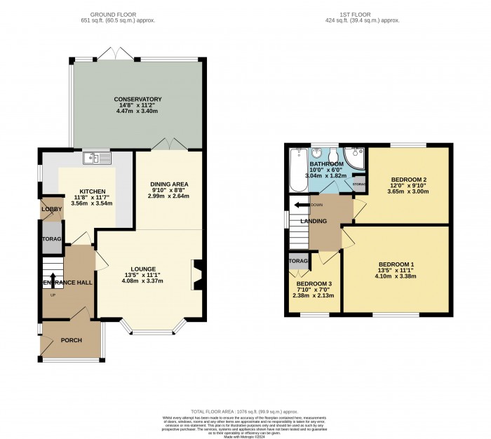 Floorplan for Station Road, Waddington, Lincoln