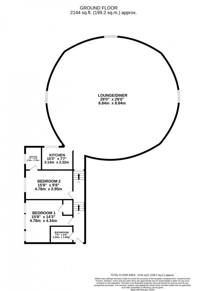 Floorplan for Crown Mill, Vernon Street, Lincoln