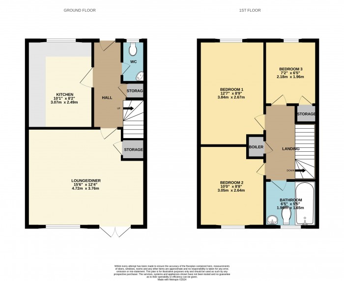 Floorplan for Hancock Drive, Bardney, Lincoln