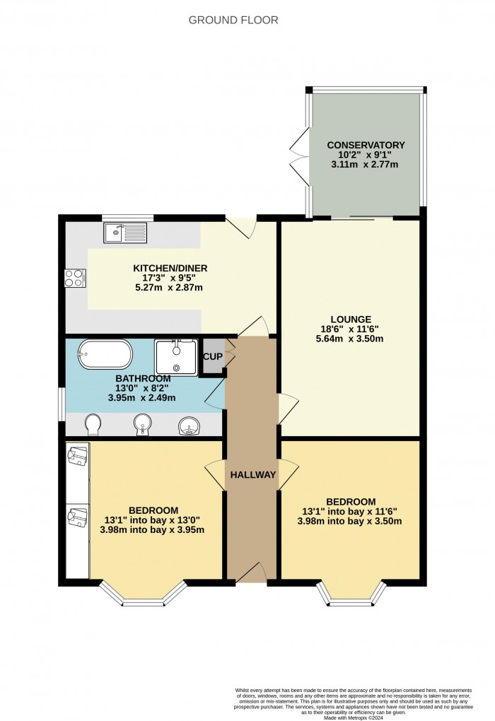 Floorplan for Olive Drive, Scunthorpe