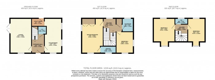 Floorplan for Elder Close, Witham St Hughs, Lincoln