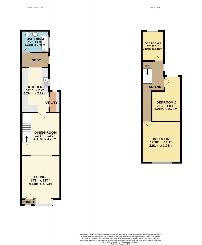 Floorplan for Dale Street, Scunthorpe