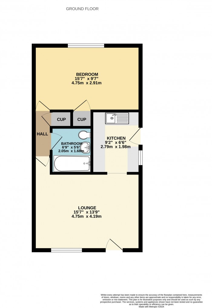 Floorplan for Bolsover Road, Scunthorpe