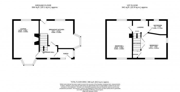 Floorplan for Waddingworth Grove, Lincoln