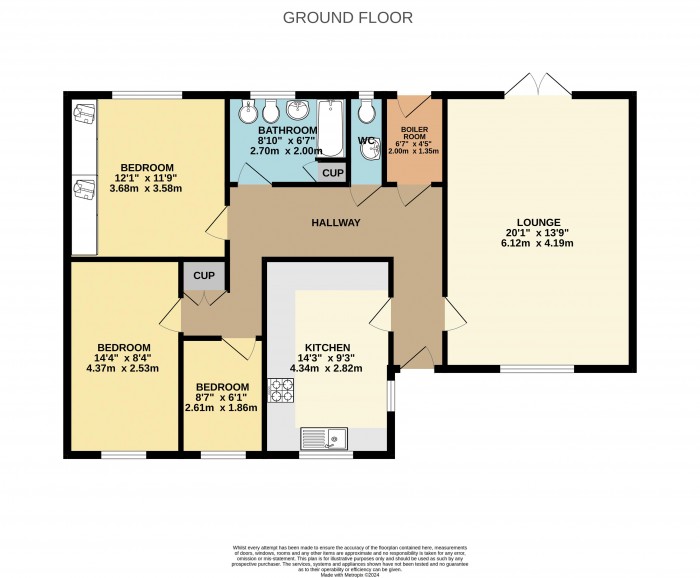 Floorplan for Peterhouse Court, Bottesford