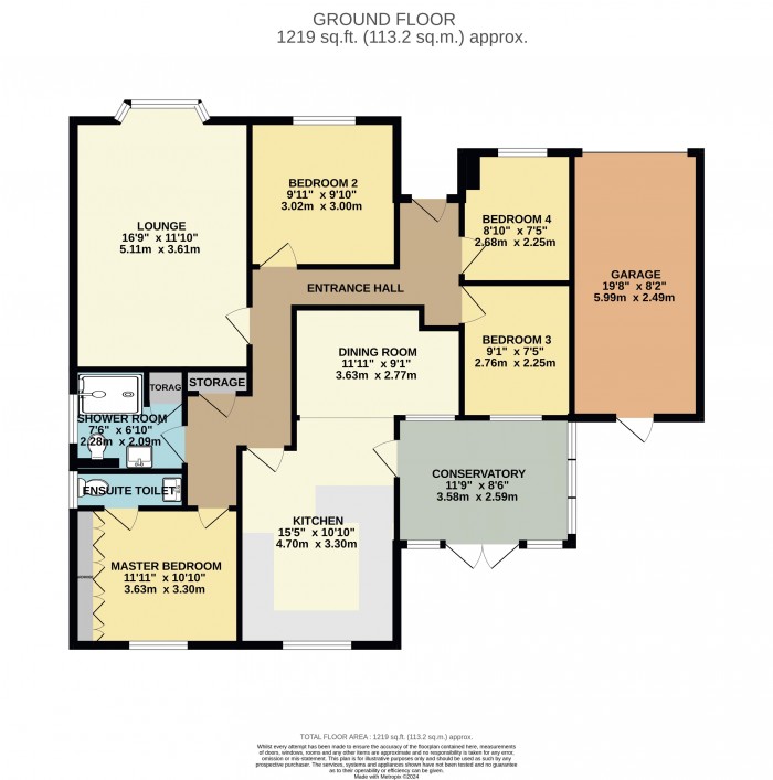 Floorplan for Wolsey Way, Glebe Park, Lincoln