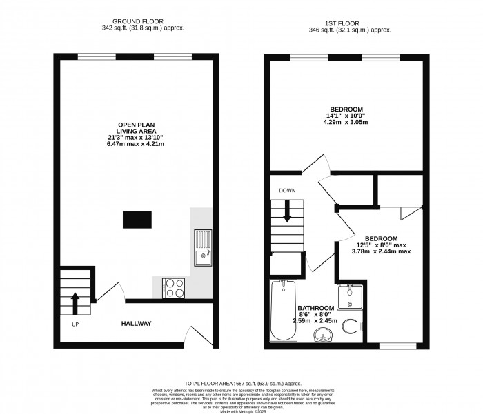 Floorplan for The Old Mill, Princess Street, Lincoln