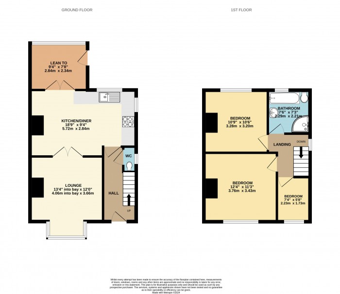 Floorplan for Priory Road, Scunthorpe