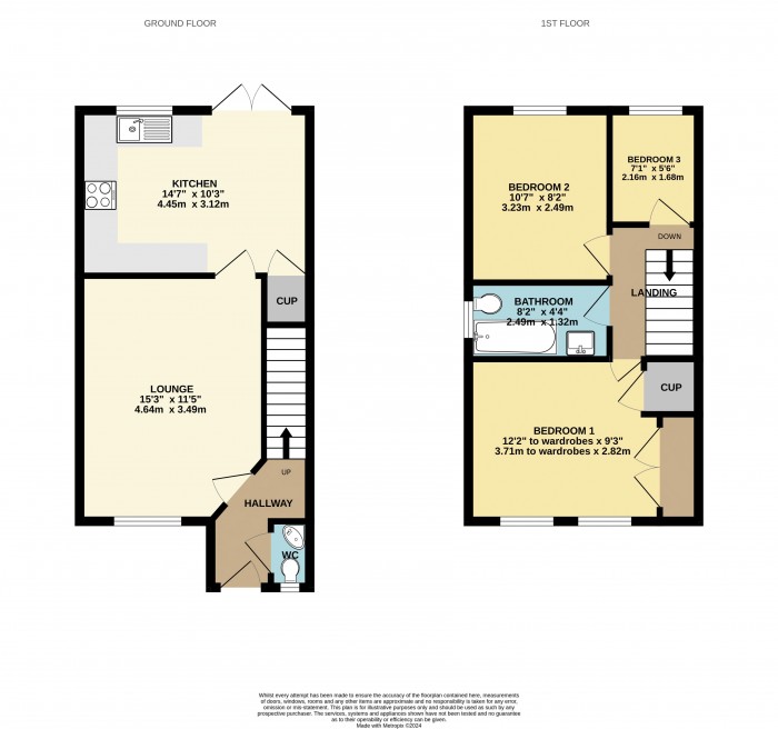 Floorplan for Cloister Close, Scunthorpe